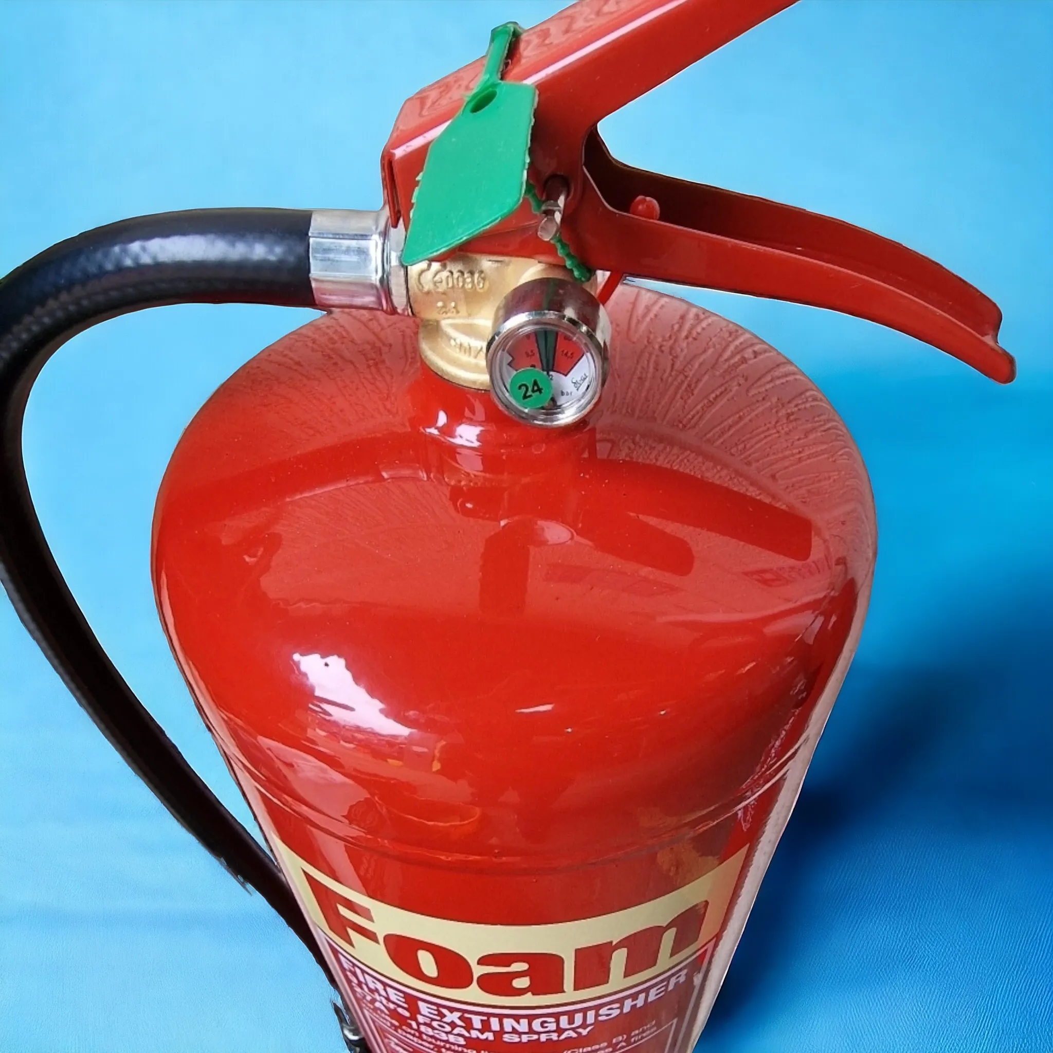Foam fire extinguisher service by RTF Compliance.